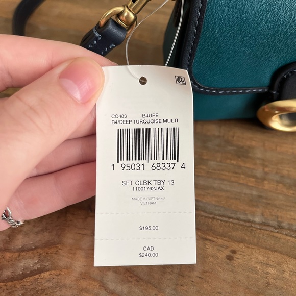 Coach Tabby 13 blue colorblock NWT - Picture 11 of 11